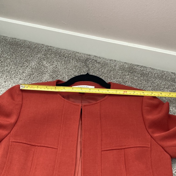 Tahari brown/ orange blazer - Picture 11 of 16